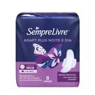 Absorvente Sempre Livre Adapt Plus Noite e Dia Seca Com Abas 8 Unidades Absorvente Sempre Livre Adapt Plus Noite e Dia Seca Com Abas 8 Unidades