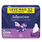 Absorvente Sempre Livre Adapt Plus Noite e Dia Suave com Abas Leve Mais Pague Menos - Embalagem com 32 Unidades