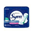 Absorvente Sym Premium Noturno Com Abas Suave Com 8 Unidades