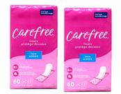Absorventes Carefree Thin to Go Sem Perfume 120 Unidades Absorventes Carefree Thin to Go Sem Perfume 120 Unidades
