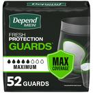 Absorventes para Incontinência Depend Guards para Homens Máxima Absorção 52 un.