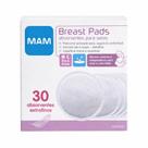 Absorventes Para Seios, Mam, 30 Absorventes, Invisível Sob a Roupa, Superfície Macia e Respirável, Dia e Noite.