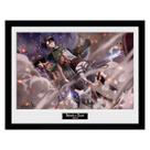 Abystyle Poster Attack On Titan Smoke Blast Framed 6751 Abystyle Poster Attack On Titan Smoke Blast Framed 6751