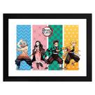 Abystyle Poster Demon Slayer S2- Group Framed Print 1833