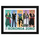 Abystyle Poster One Piece Pirate Hunter Zoro Framed Print 2058