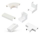 Acabamento Canaleta Branca Larga 50x20mm Grande Grossa Fio
