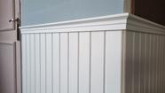 Acabamento Clássico para Lambri ou Shiplap de 90cm Lamboá Fechamento Superior em MDF