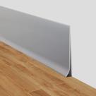 Acabamento de moldagem de rodapé LSGCQ flexível de 10 cm x 12 m, cinza de vinil