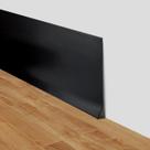 Acabamento de moldagem de rodapé LSGCQ flexível de 10 m x 10 cm em vinil preto