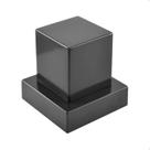 Acabamento de Registro Quadrado Preto Black Pressão e Gaveta Banheiro Padrão Deca