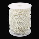 Acabamento em contas de marfim Garland Jerler Pearl Garland 131 pés e 4 mm