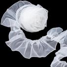 Acabamento em fita decorativa ANCIRS Organza Lace 3 jardas branca