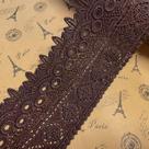 Acabamento em renda Little Lane Europe Rome, bordado 8 cm, marrom Acabamento em renda Little Lane Europe Rome, bordado 8 cm, marrom