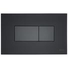 Acabamento Hydra Quadra Duo Preto Fosco Soft Touch Descarga Embutida Pneumática - 4900FHQDDUOPT