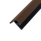 Acabamento Lateral Borda para Painel Ripado WPC Noz 290cm x 5cm x 4,6cm PEX