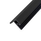 Acabamento Lateral Borda para Painel Ripado WPC Preto 290cm x 5cm x 4,6cm PEX