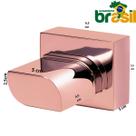 Acabamento P/chuveiro Padrão Deca Rose Gota oval deca registro pressão Cor Rose