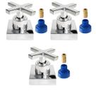 Acabamento P/ Registro Cruzeta Cromado 3/4 Padrão Docol