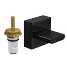 Acabamento p/ registro pressão 1/2 e 3/4 pq polo black matte banheiro