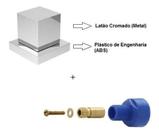 Acabamento P/ Registro Quadrado Cromado + Conversor Docol Favorito