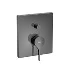 Acabamento para Monocomando de Banheira e Chuveiro para Box Insígnia com Desviador Cromado/Titanium Black Roca