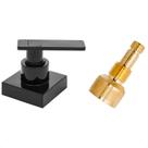Acabamento para Registro 1/2 3/4 e 1 Polegada Alavanca C73 Preto Black Pressão Gaveta Padrão Docol Acabamento para Registro 1/2 3/4 e 1 Polegada Alavanca C73 Preto Black Pressão Gaveta Padrão Docol