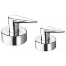 Acabamento para Registro Chef Base Deca 1/2 a 1 Cromado - Perflex