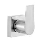 Acabamento Para Registro Chuveiro Banheiro Alavanca Aço Escovado Quadrado Cromado Padrão Deca Metal 1/2" - 3/4" ou 1"