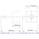 Acabamento Para Registro Deca 1.1/4 e 1.1/2'' Lado Esquerdo 00511506 Stillo Docol Acabamento Para Registro Deca 1.1/4 e 1.1/2'' Lado Esquerdo 00511506 Stillo Docol