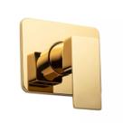 Acabamento para registro Monocomando base padrão Docol 3/4 Quadrado Alavanca Dourado Brilhante Metal