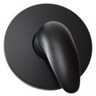 Acabamento Para Registro Monocomando Chuveiro Padrão Base Deca 4493 Redondo Preto Fosco Black Matte Banheiro Metal ABS Premium PMX
