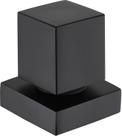 Acabamento para Registro padrão Base Deca Quadrado Black Matte Preto Fosco Metal Premium PMX