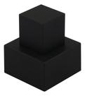 Acabamento Para Registro Quadrado 50mm Preto Fosco Acabamento Para Registro Quadrado 50mm Preto Fosco