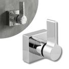 Acabamento Para Registros de Chuveiro Alavanca Cromado Misto Padrão Deca Metal Base Anti Choque