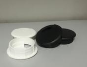 Acabamento Passa Fio 02 Peças Branco E Peças 02 Preto 59mm