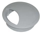 Acabamento Passa Fio Mesa Computador Cinza 46mm Kit 200 Pçs