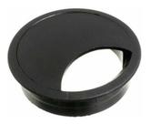 Acabamento Passa Fio Mesa Computador Preto 46mm Kit 04 Pçs