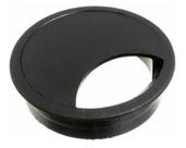 Acabamento Passa Fio Mesa Computador Preto 46mm Kit 04 Pçs
