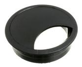 Acabamento Passa Fio Mesa Computador Preto 46mm Kit 10 Pçs Acabamento Passa Fio Mesa Computador Preto 46mm Kit 10 Pçs