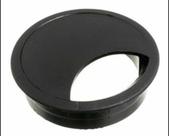 Acabamento Passa Fio Mesa Computador Preto 46mm Kit 10 Pçs