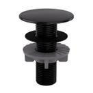 Acabamento Plug Blukit Preto Para Bidês e Lavatórios