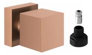 Acabamento Quadrado Metal Rose + Adaptador Registro Docol