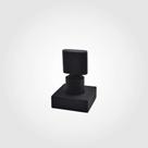 Acabamento Registro Base Deca 1/2" e 3/4" e 1" (Pequeno) Preto Fosco Color Dom Perflex