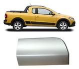 Acabamento Spoiler Lateral Dianteiro Saveiro Cross G5 2011 2012 2013 2014 2015 2016 Lado Direito Sem Cinto Prata