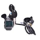 Acelerador De Punho Elétrico Para Bicicleta 173g Com Indicador LED E Chave De Bloqueio