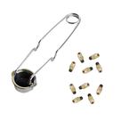 Acendedor tipo concha wws + 10 pedra para acendedor wwsoldas