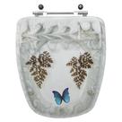 Acento Sanitário Poliester Monte Carlo Marmorizado Avenca com Borboleta para Vaso Deca