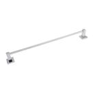 Acessório Banheiro Lavatório Porta Toalha Quadrado Barra Dupla Luxo Metal Cromado