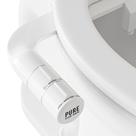 Acessório de assento de vaso sanitário para bidê Pure for Men Dual Nozzle White