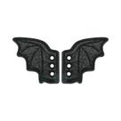 Acessório De Charme Para Tênis Com Asas De Morcego Brilhantes, Presente Punk Para Halloween, 1 Par